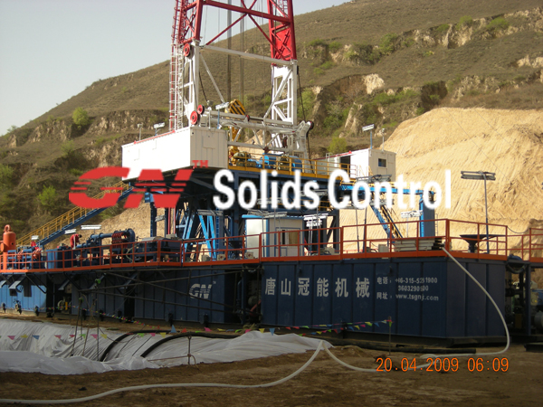 gn 1500hp oil  gas drilling fluid circulation system